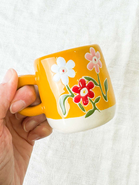 Tasse Millie Multi fleurs Orange