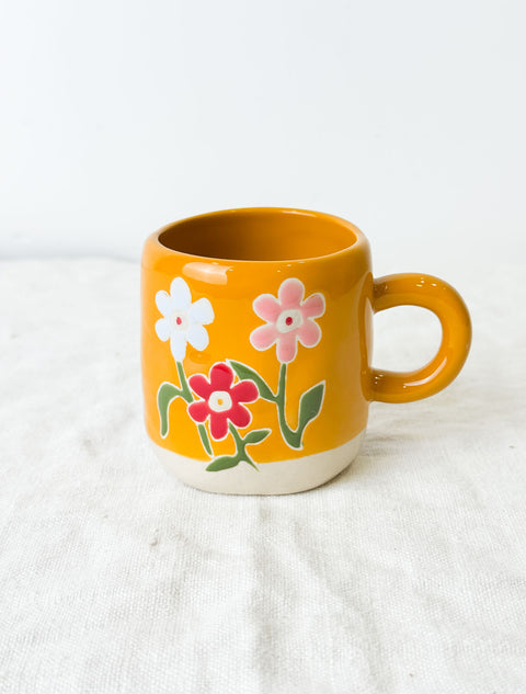 Tasse Millie Multi fleurs Orange
