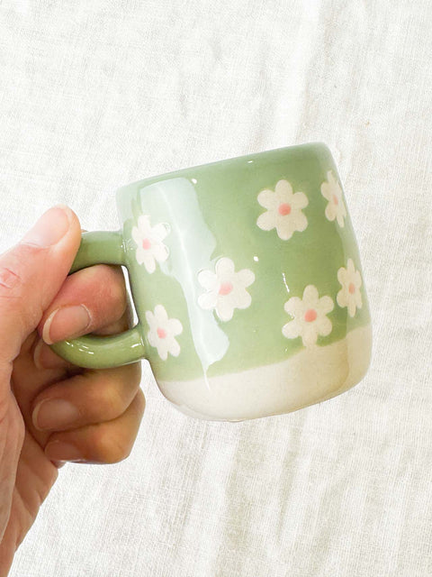 Tasse Millie Marguerite Verte