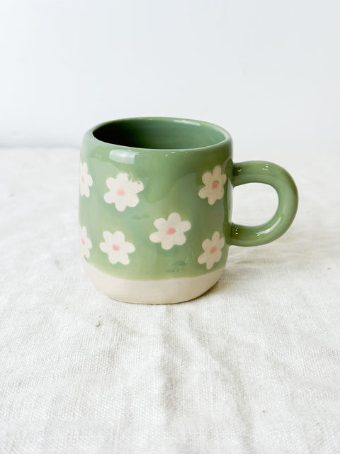 Tasse Millie Marguerite Verte