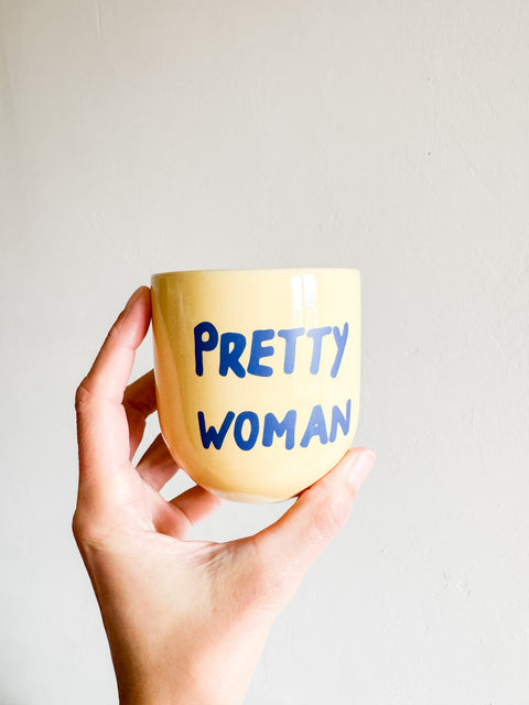 Mug Pretty woman jaune