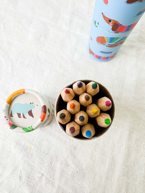 Tubes crayons de couleurs