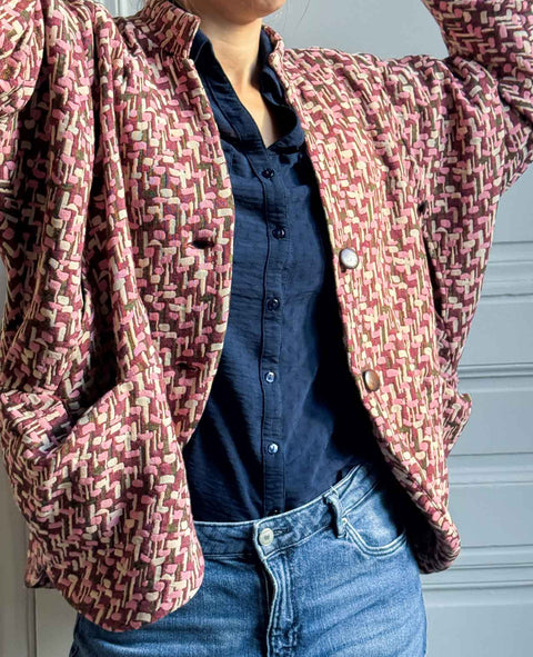 Veste Gaby Mosaique - Rose