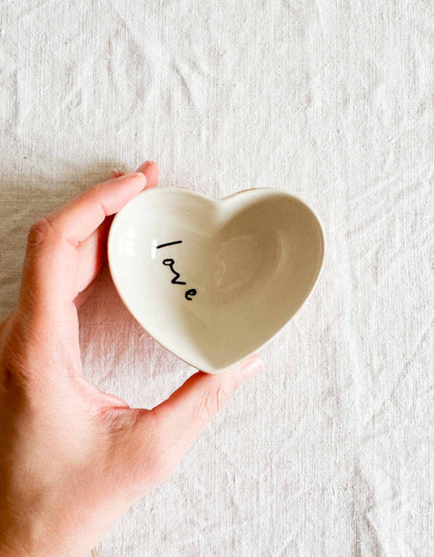 Vide poche Coeur à Carreaux