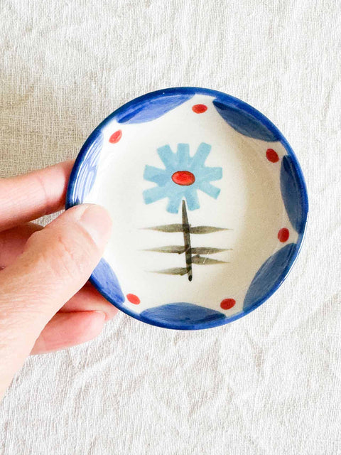 Vide poche Fleur Bleu PM