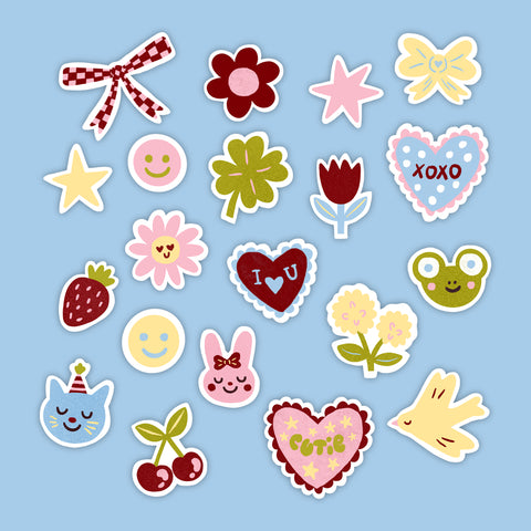 Pack 20 stickers Spicy tartine