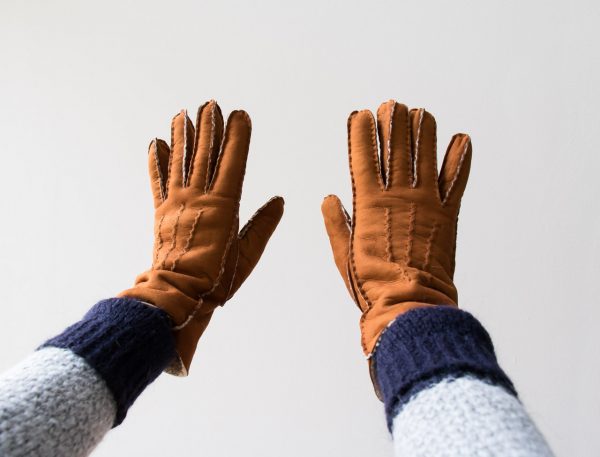 gants en cuir curly glove story - Maison Mathuvu