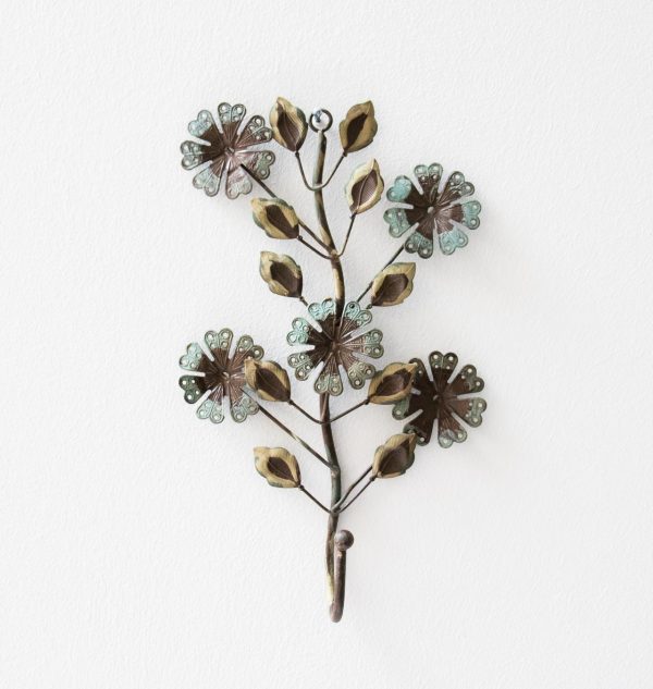 Crochet fleuri - Vert de gris Chehoma - maison mathuvu