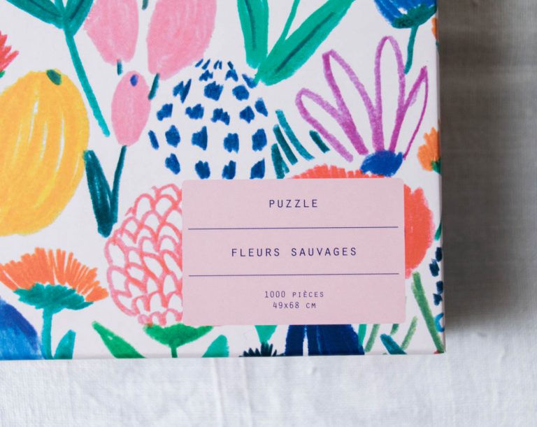 Puzzle - Fleurs sauvages season paper - maison mathuvu