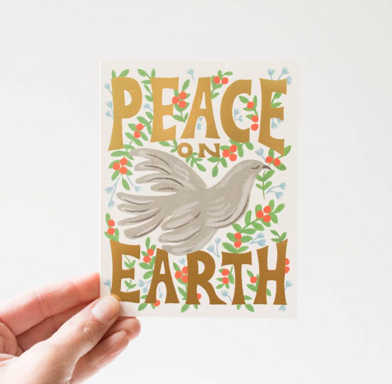 Carte - Peace on earth rifle paper co - maison mathuvu