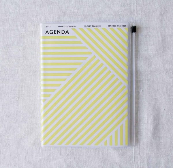 Agenda 2023 - Geometric Yellow A5