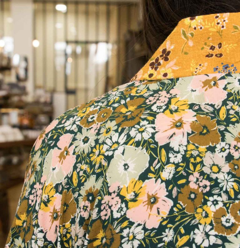 Kimono long Fleur - Vert Maison ma bille - maison mathuvu