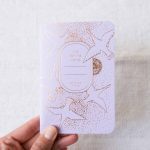 Mini carnet - Envol lilas Paon - mathuvu