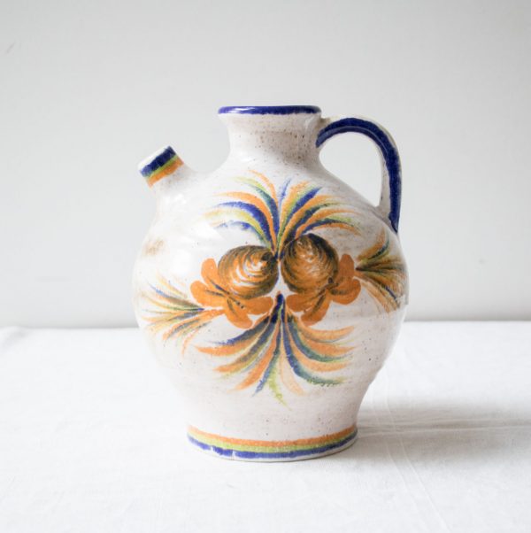 Vase jaune et bleu chiné - mathuvu