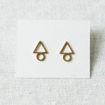 Boucles d'oreilles - Triangle Minikho - mathuvu