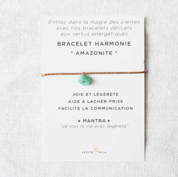 Bracelet Harmonie - Amazonite petite mila - mathuvu