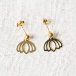 Boucles d'oreilles - Lotus minikho - mathuvu