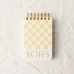 Bloc-notes - Vichy jaune designworks - mathuvu