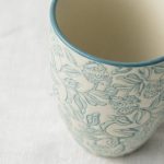 Mug Floral - Bleu tranquillo