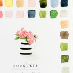 Cahier d'aquarelle - Bouquets Lex - mathuvu